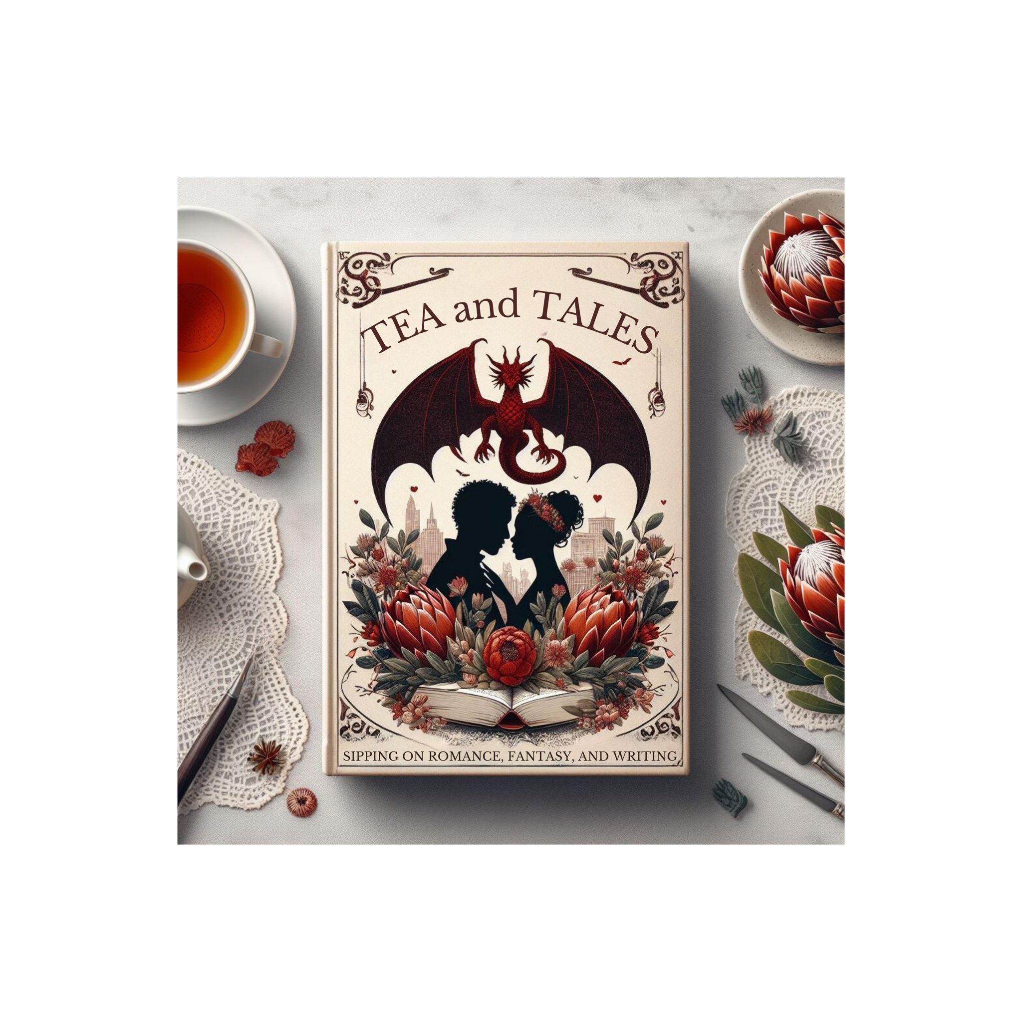Tea and Tales Podcast Logo